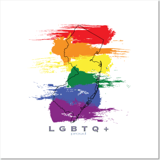 LGBTQ+ Proud NJ Posters and Art